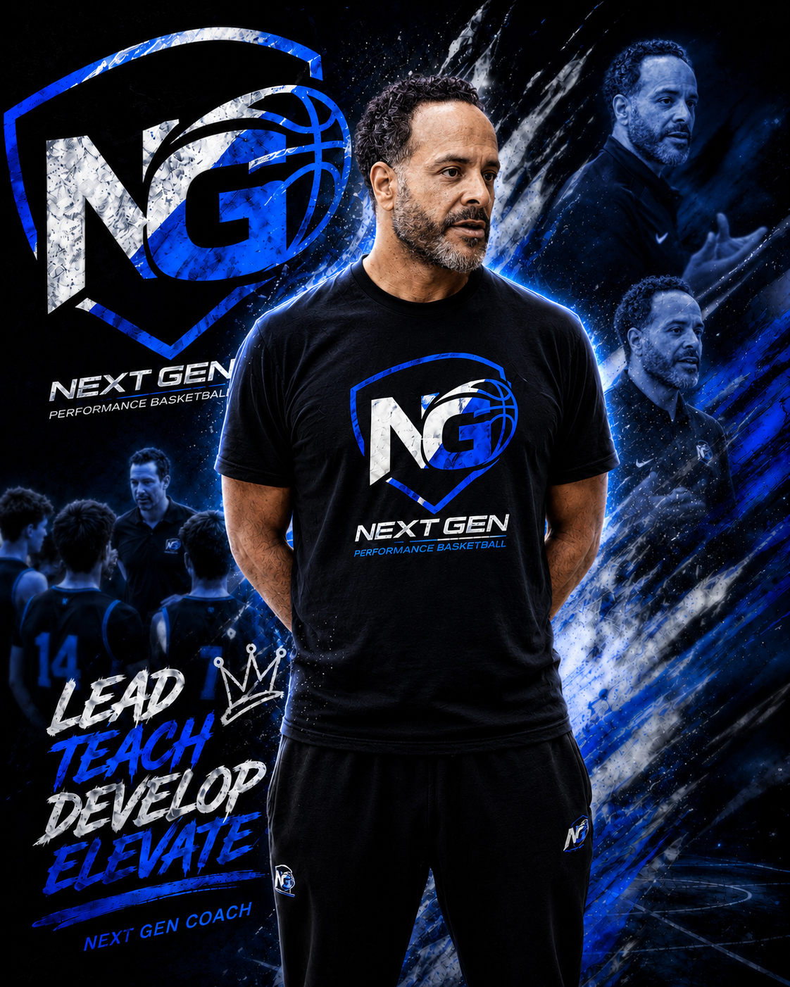 Tom Johnson, Player Development Coach binnen Next Gen, in Next Gen coachoutfit
